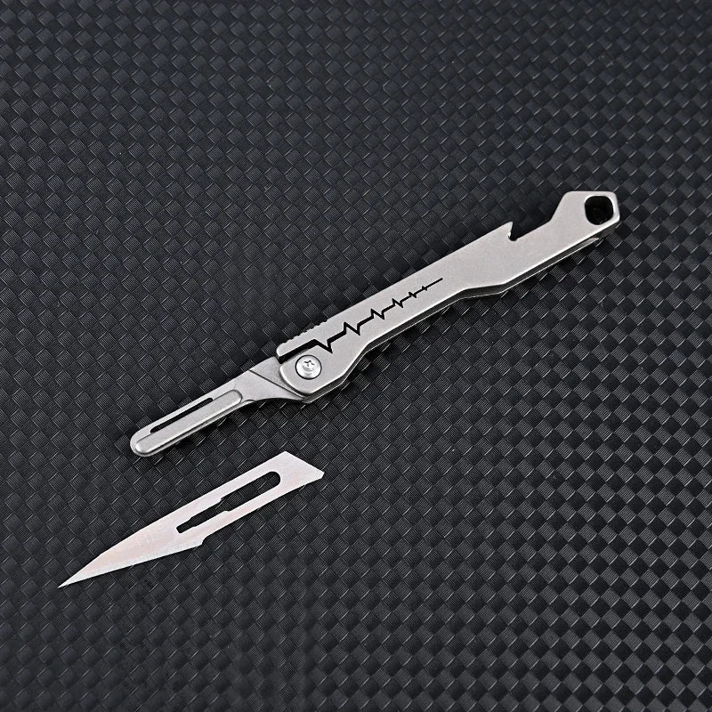 All-Purpose Foldable Sharp Utility Knife, Stainless Steel Blade, 107mm