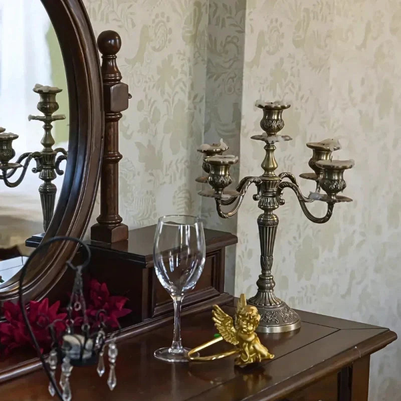 Alloy Candelabra with Adjustable Arms, 3 or 5 Arms