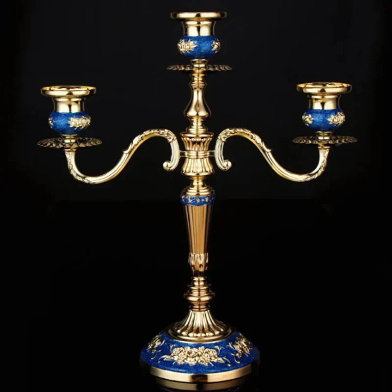 Alloy Candelabra with Adjustable Arms, 3 or 5 Arms