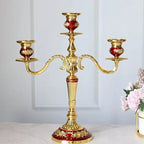 Alloy Candelabra with Adjustable Arms, 3 or 5 Arms