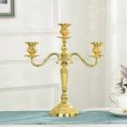 Alloy Candelabra with Adjustable Arms, 3 or 5 Arms