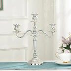 Alloy Candelabra with Adjustable Arms, 3 or 5 Arms