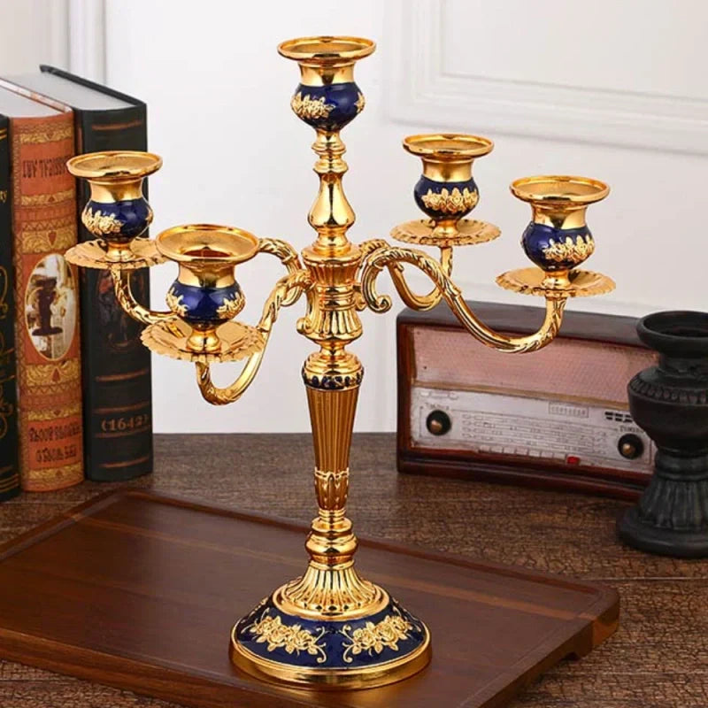 Alloy Candelabra with Adjustable Arms, 3 or 5 Arms