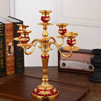 Alloy Candelabra with Adjustable Arms, 3 or 5 Arms