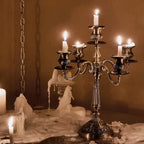 Alloy Candelabra with Adjustable Arms, 3 or 5 Arms