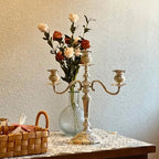Alloy Candelabra with Adjustable Arms, 3 or 5 Arms