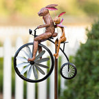 Animal Bicycle Wind Spinner in Recycled Metal