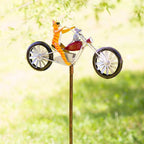 Animal Bicycle Wind Spinner in Recycled Metal