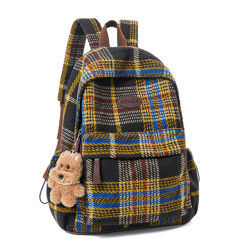 Animal-Print School Backpack with Padded Adjustable Straps