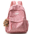 Animal-Print School Backpack with Padded Adjustable Straps