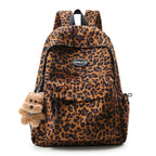 Animal-Print School Backpack with Padded Adjustable Straps