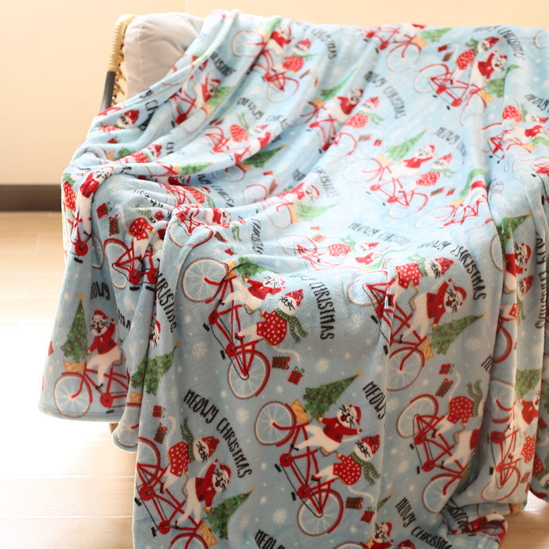 Animal-Themed Plush Throw Blanket