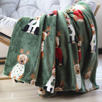 Animal-Themed Plush Throw Blanket