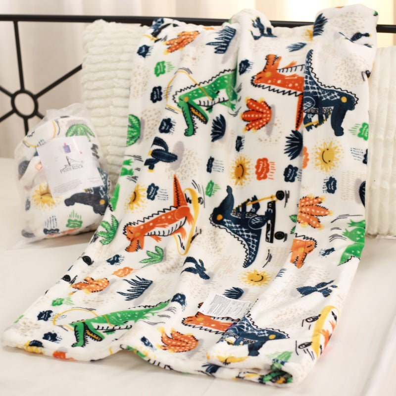 Animal-Themed Plush Throw Blanket