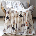 Animal-Themed Plush Throw Blanket