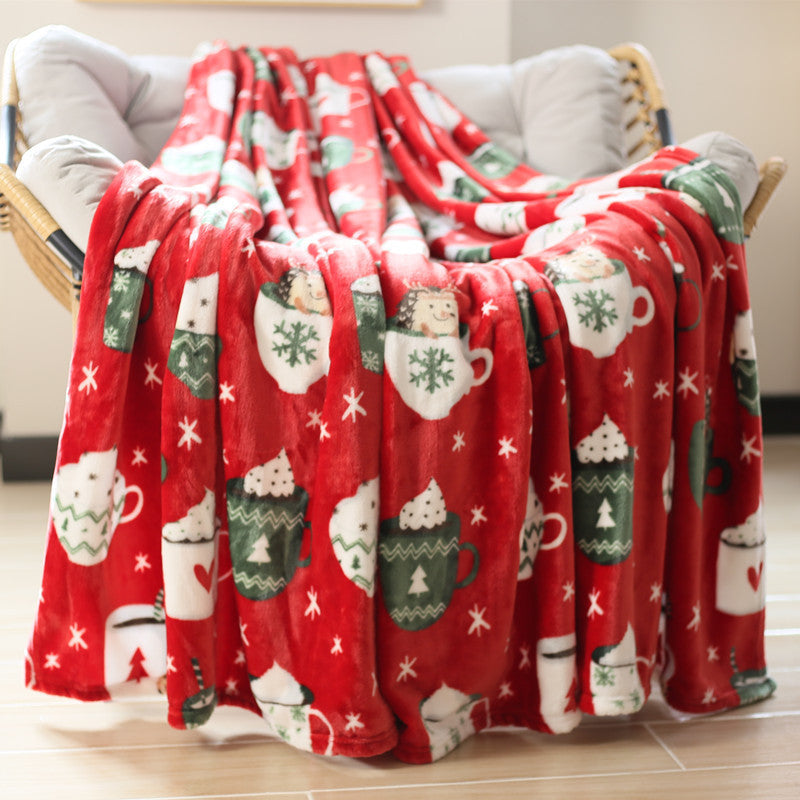 Animal-Themed Plush Throw Blanket