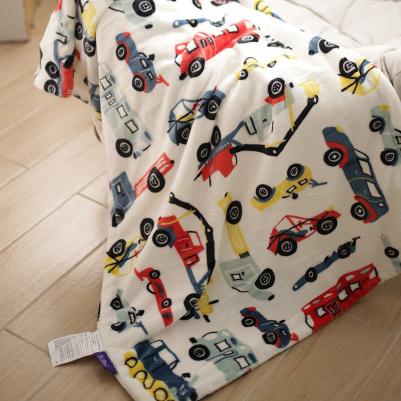 Animal-Themed Plush Throw Blanket