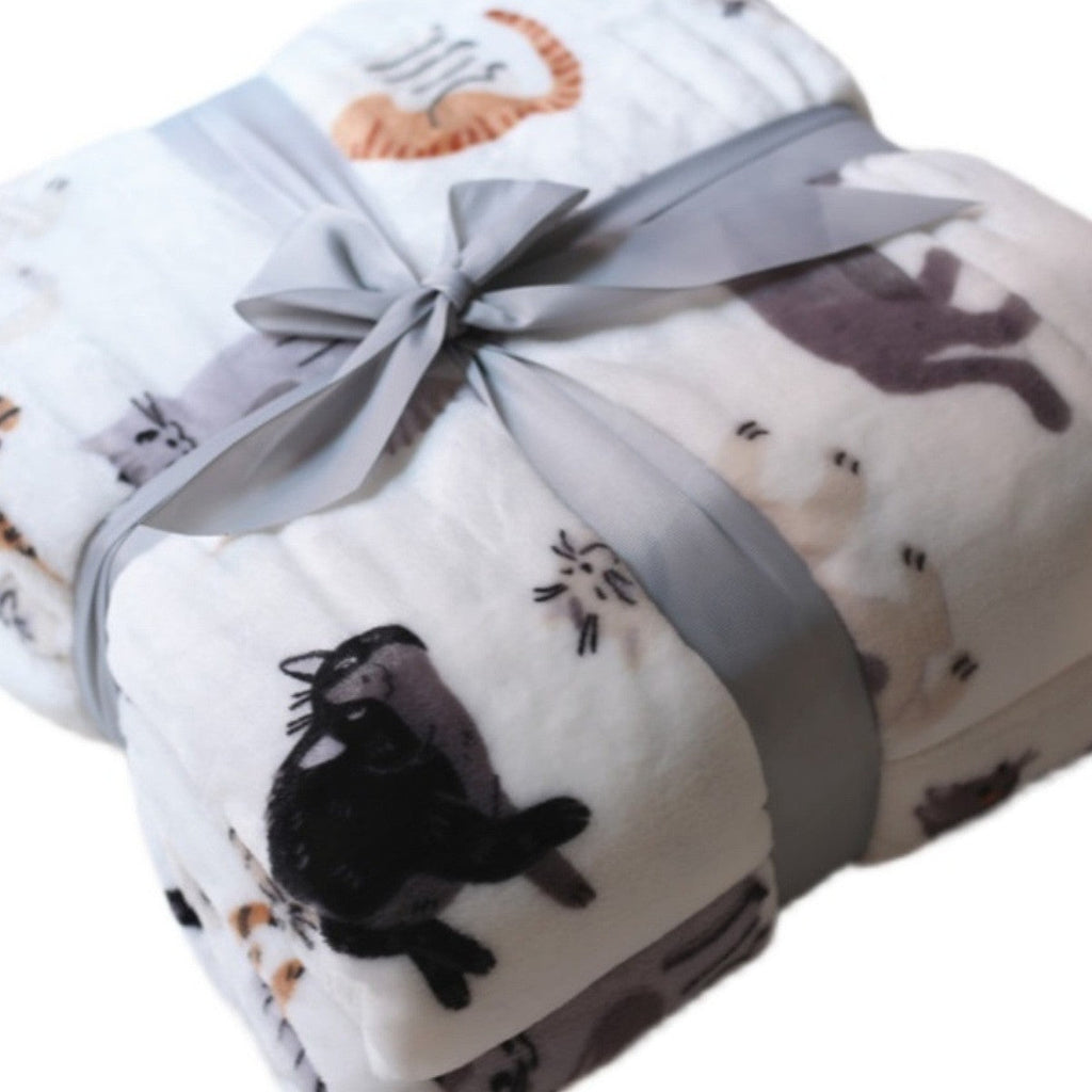 Animal-Themed Plush Throw Blanket