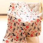 Animal-Themed Plush Throw Blanket