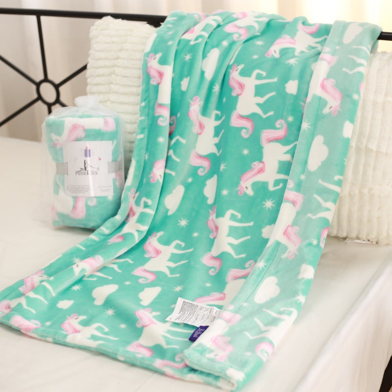 Animal-Themed Plush Throw Blanket