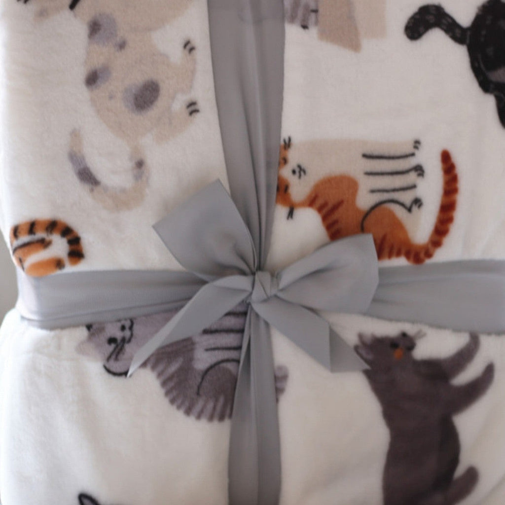 Animal-Themed Plush Throw Blanket
