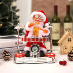 Animated Santa Claus Christmas Doll with Music, ABS and Cloth, 20–30cm