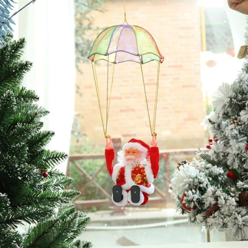 Animated Santa Claus Christmas Doll with Music, ABS and Cloth, 20–30cm