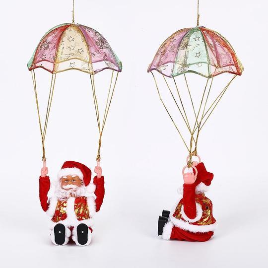 Animated Santa Claus Christmas Doll with Music, ABS and Cloth, 20–30cm