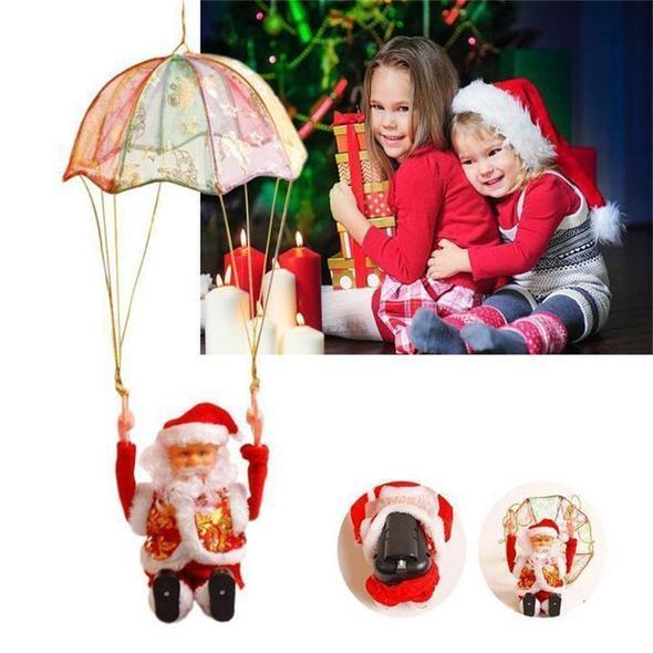 Animated Santa Claus Christmas Doll with Music, ABS and Cloth, 20–30cm