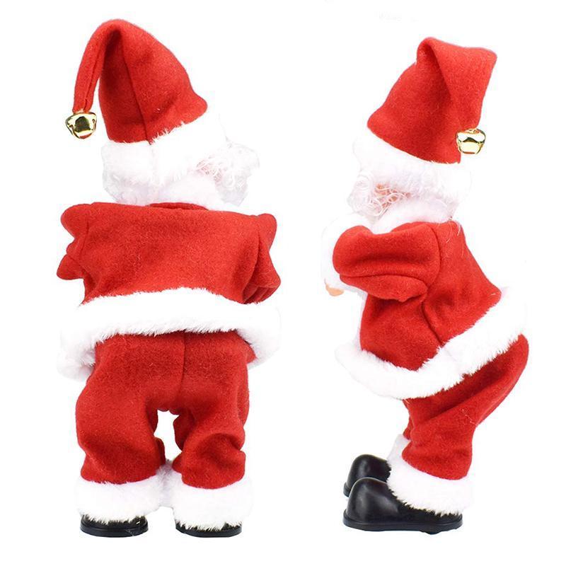 Animated Santa Claus Christmas Doll with Music, ABS and Cloth, 20–30cm