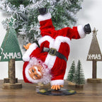 Animated Santa Claus Christmas Doll with Music, ABS and Cloth, 20–30cm