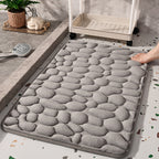 Anti-Slip Pebble-Texture Bath Mat, 15.75 x 23.62 Inch
