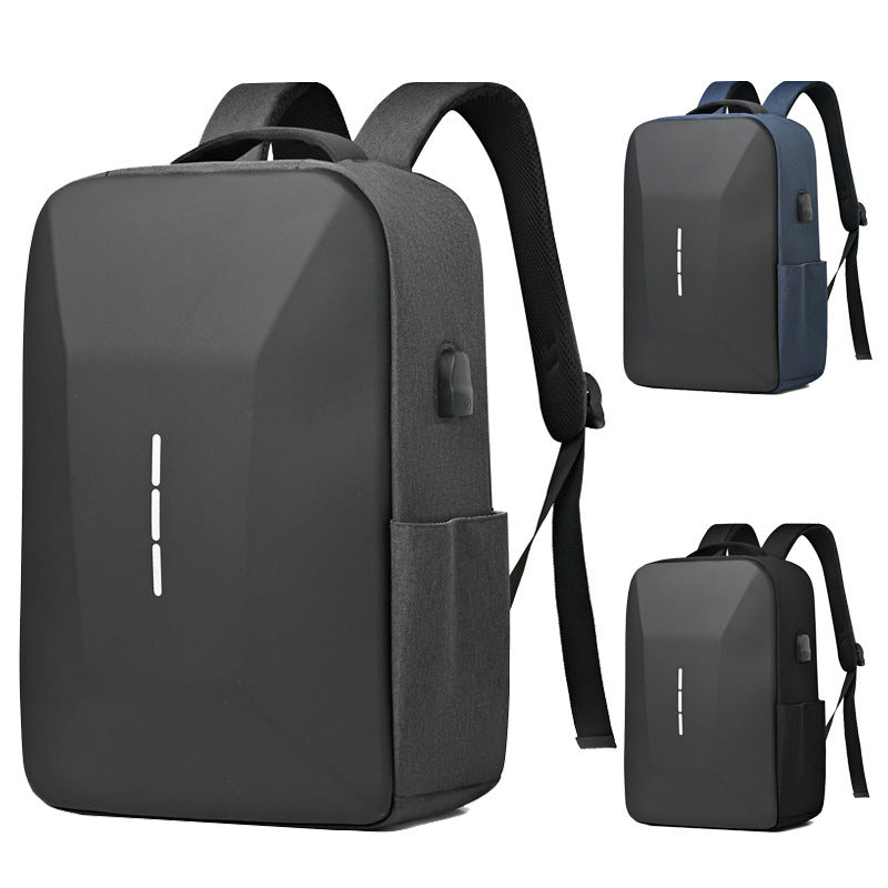Anti-Theft Backpack with Weather-Resistant Fabric and 15.6-Inch Laptop Sleeve