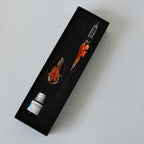 Glass Calligraphy Pen Set with Ink and Holder - 1.6cm Tip, 18.5cm Length, view 6