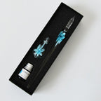 Glass Calligraphy Pen Set with Ink and Holder - 1.6cm Tip, 18.5cm Length, view 7