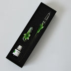Glass Calligraphy Pen Set with Ink and Holder - 1.6cm Tip, 18.5cm Length
