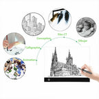 LED Drawing Board for Artists - 3.5mm Acrylic, 200x300mm, view 2