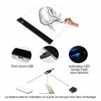 LED Drawing Board for Artists - 3.5mm Acrylic, 200x300mm, view 3