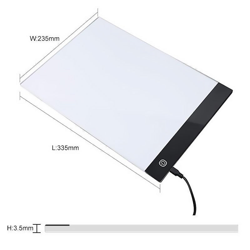LED Drawing Board for Artists - 3.5mm Acrylic, 200x300mm, view 6