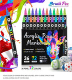Double-sided Acrylic Paint Marker for Multi-surface Art - 24 to 120 Colours