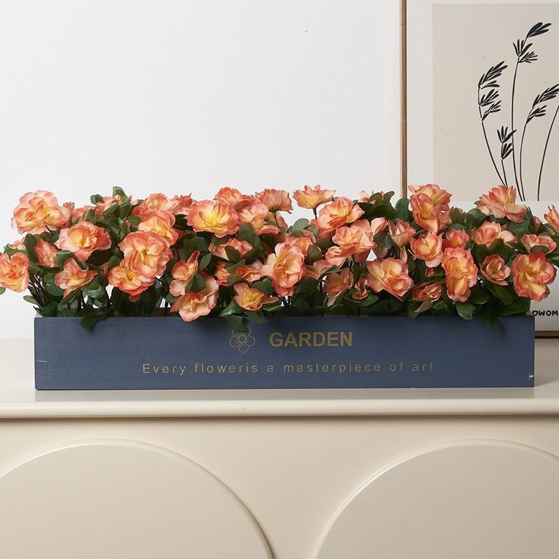Artificial Botanical Flower Arrangement in Decorative Planter