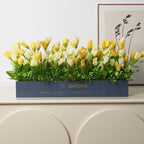 Artificial Botanical Flower Arrangement in Decorative Planter