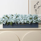 Artificial Botanical Flower Arrangement in Decorative Planter