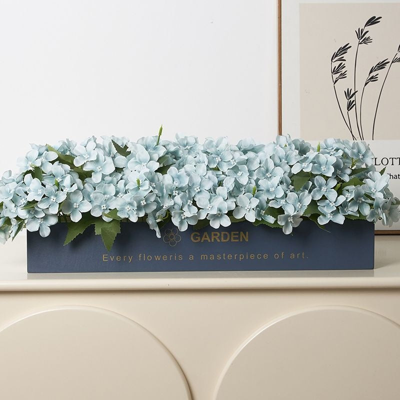 Artificial Botanical Flower Arrangement in Decorative Planter
