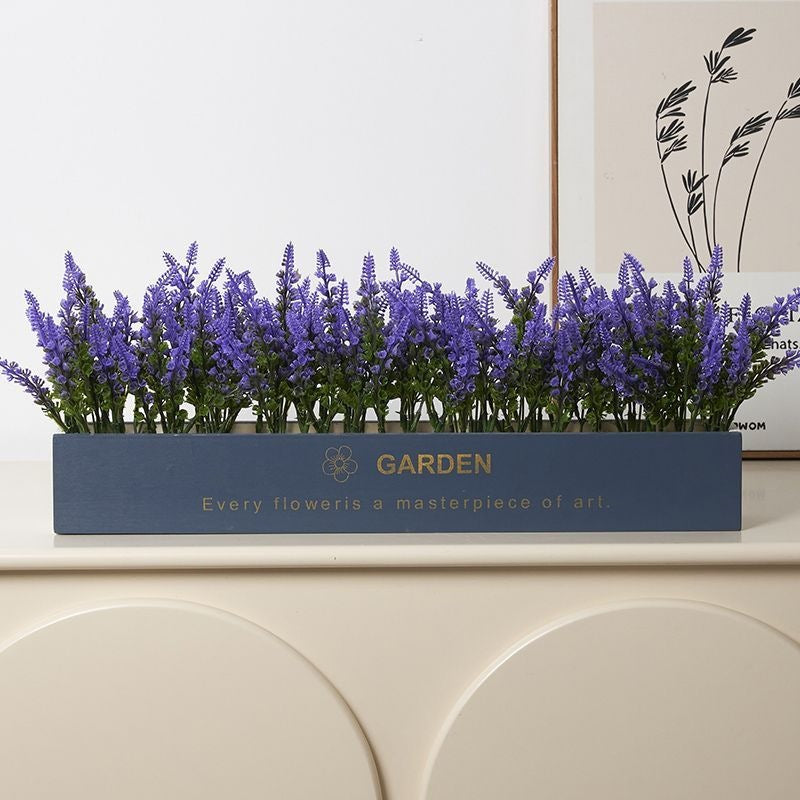 Artificial Botanical Flower Arrangement in Decorative Planter