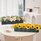 Artificial Botanical Flower Arrangement in Decorative Planter