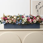 Artificial Botanical Flower Arrangement in Decorative Planter