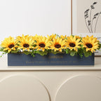 Artificial Botanical Flower Arrangement in Decorative Planter