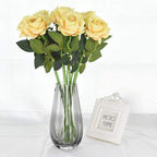 Artificial Flannel Roses, 10 Pieces, 50 cm