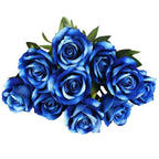 Artificial Flannel Roses, 10 Pieces, 50 cm